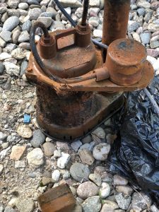 Old sump pump