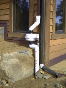 newly installed radon mitigaton system in green valley ranch